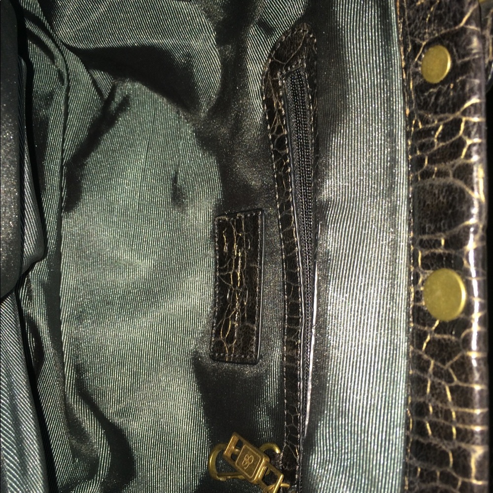 Jessica Simpson Crocodile Cross-body Satchel Tote - Picture 4 of 5